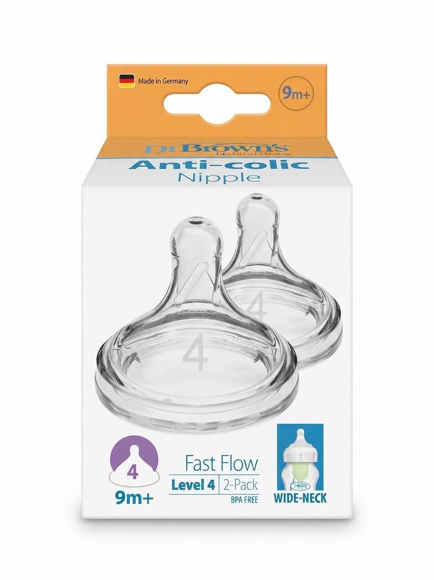 2 Tetinas anchas option Dr browns 9m+