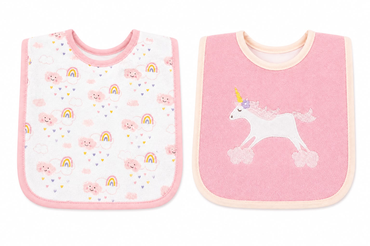 Set de 2 baberos unicornio Wakids