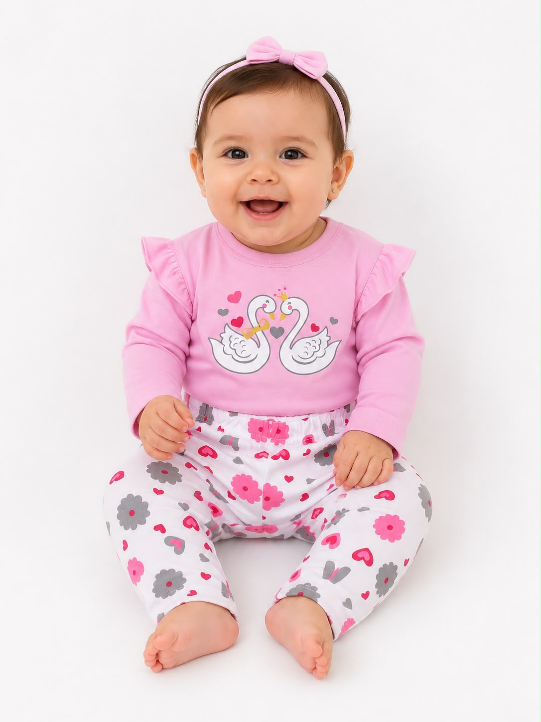 Pijama de 2 piezas cisnes Everfit