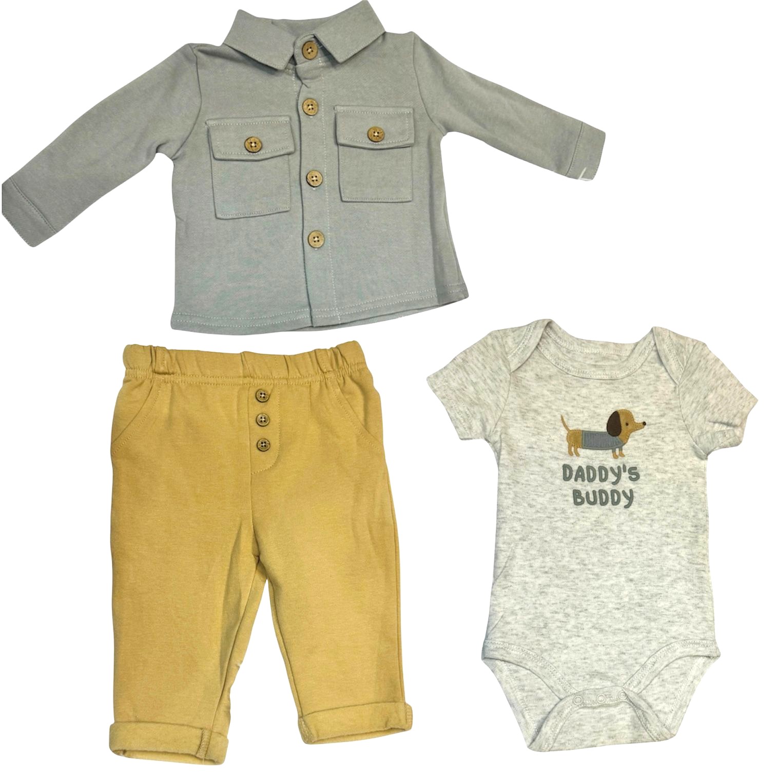 Conjunto 3 piezas para bebé  daddys buddy  Cutie baby