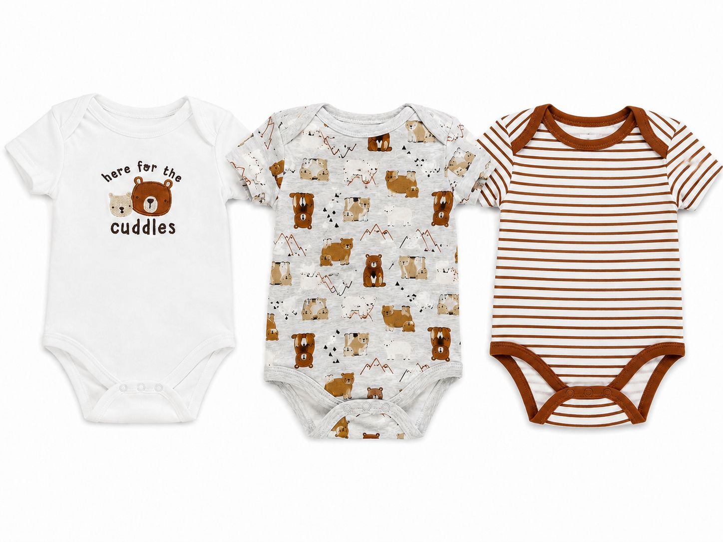 Set de 3 bodys oso Cutie baby