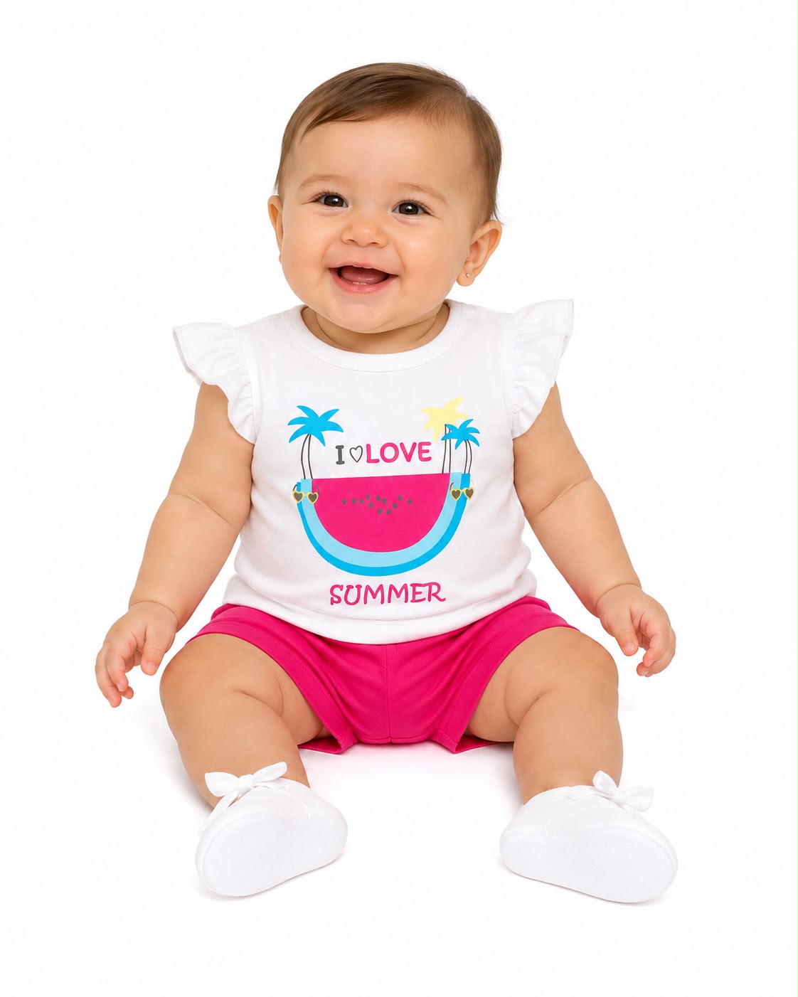 Conjunto de short i love summer Tinytots