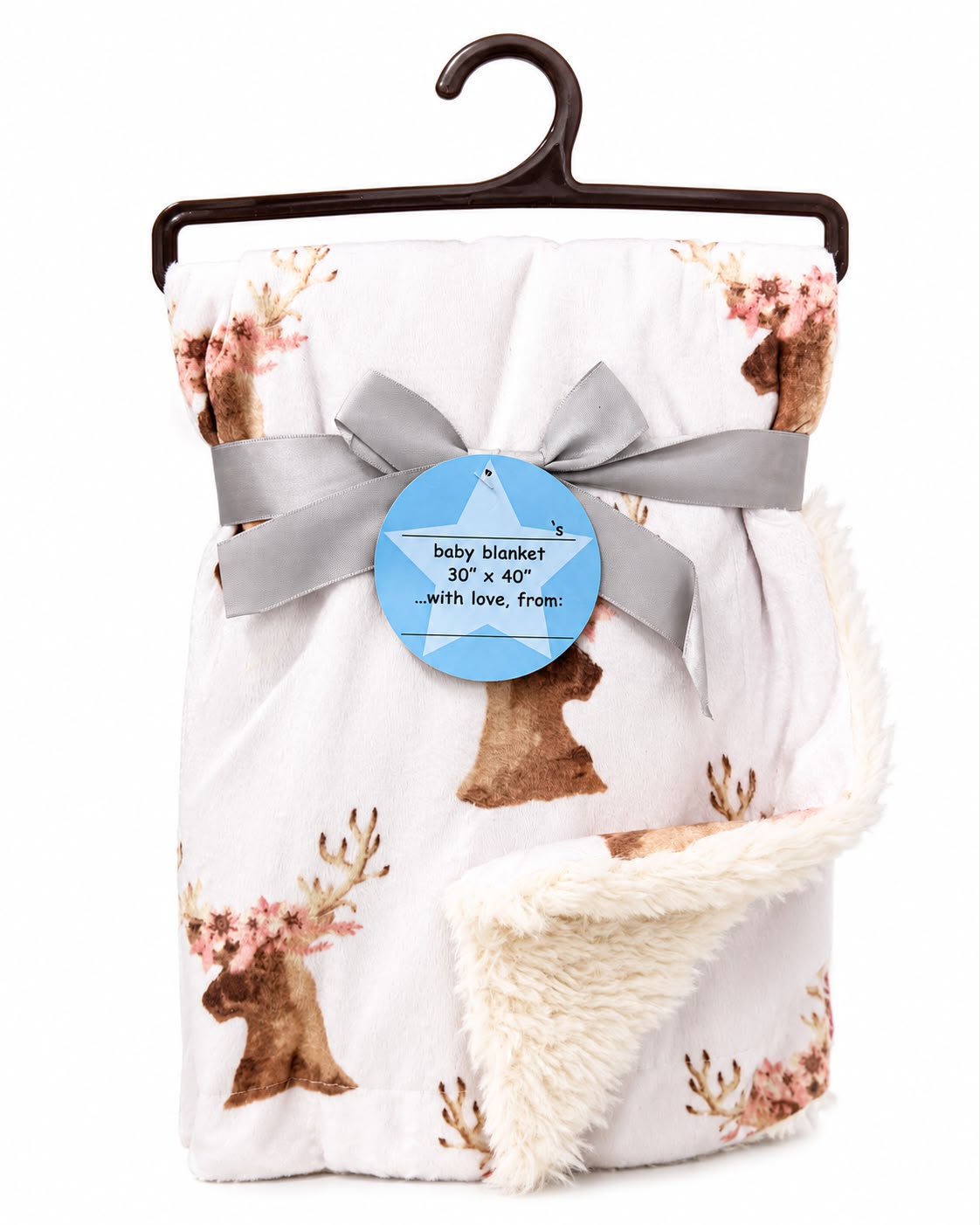 Cobija reno flores mink sherpa