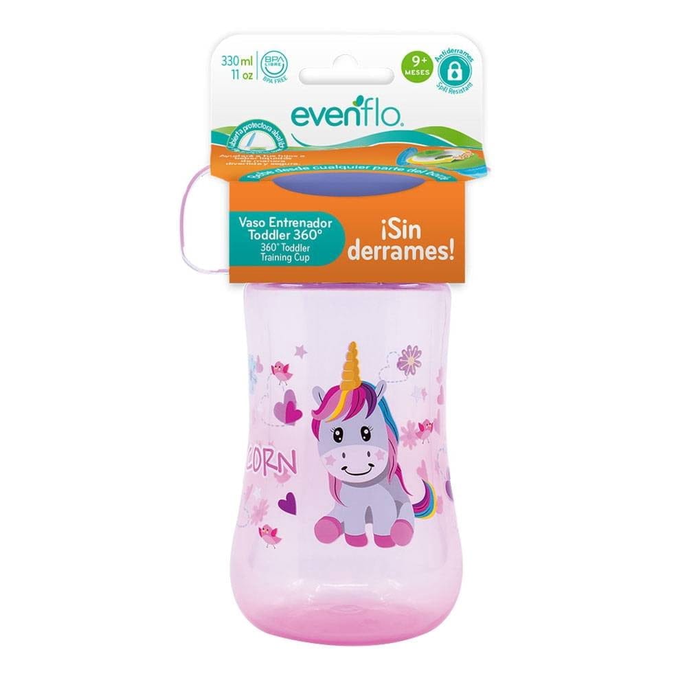 Vaso entrenador 360 unicornio Evenflo