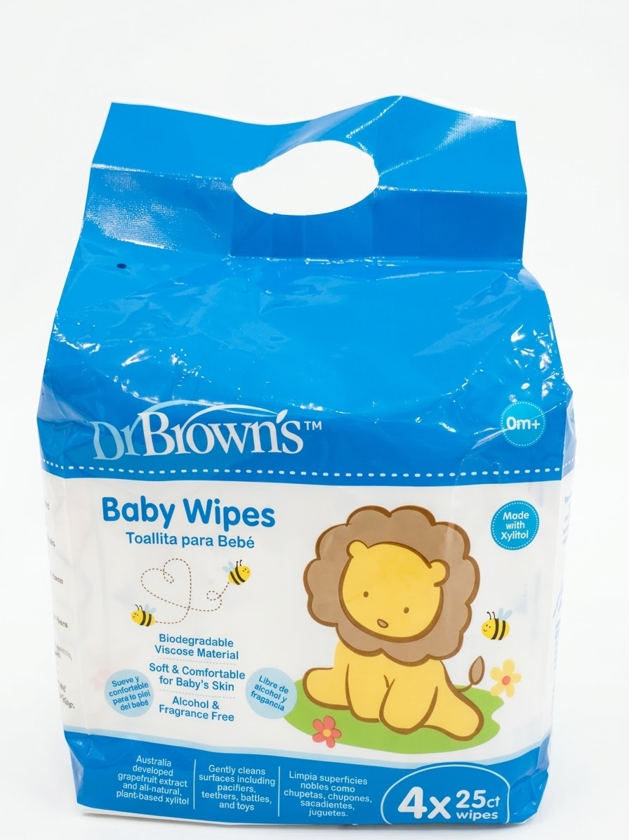 Toallas húmedas para bebé Dr Brown 0+