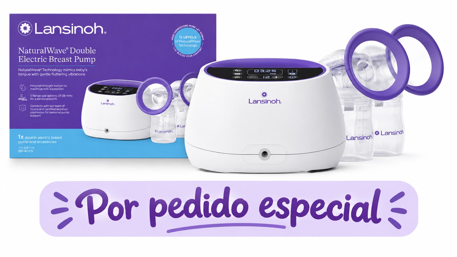 Extractor de Leche Eléctrico  Lansinoh