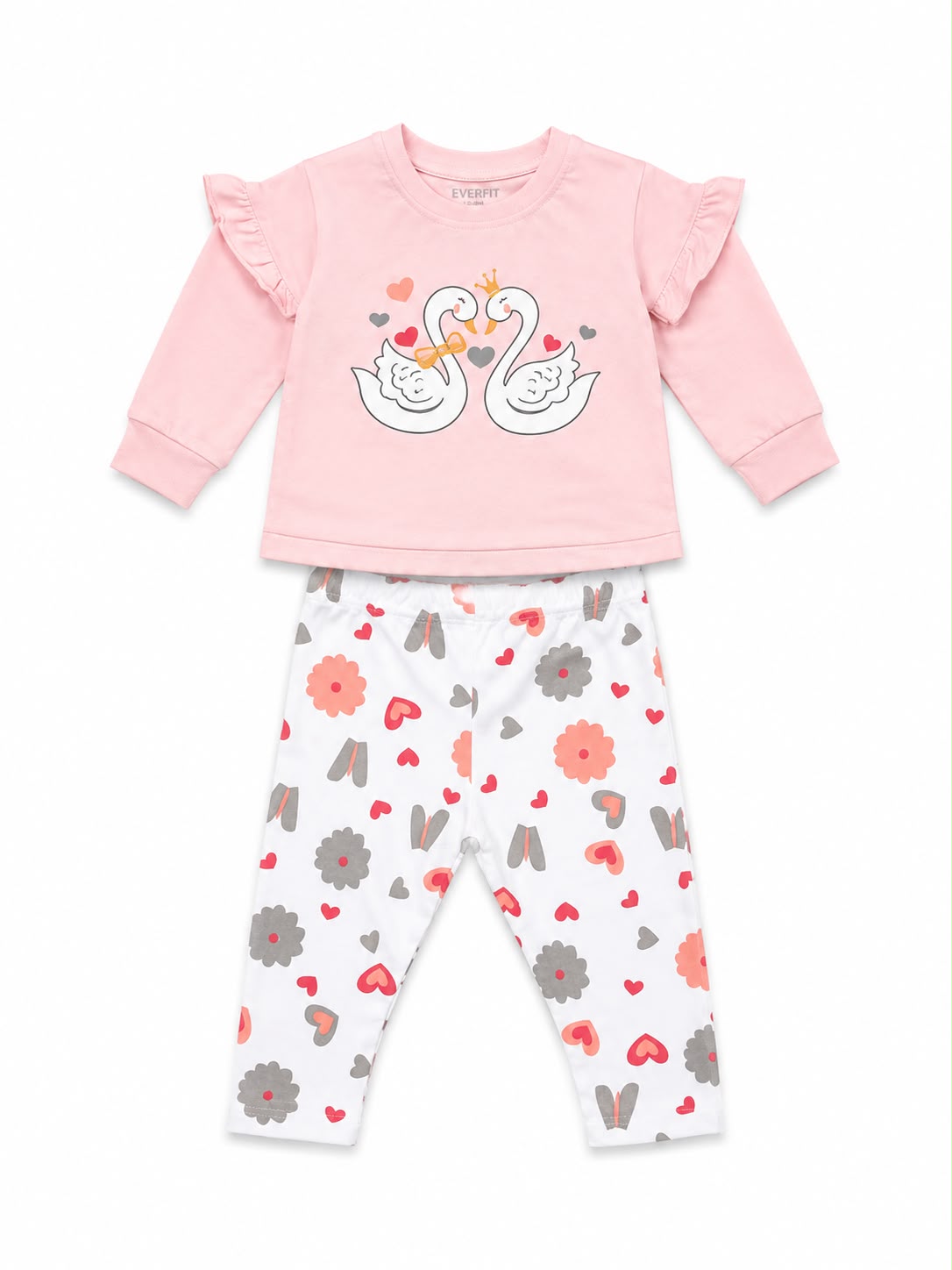 Pijama de 2 piezas cisnes Everfit
