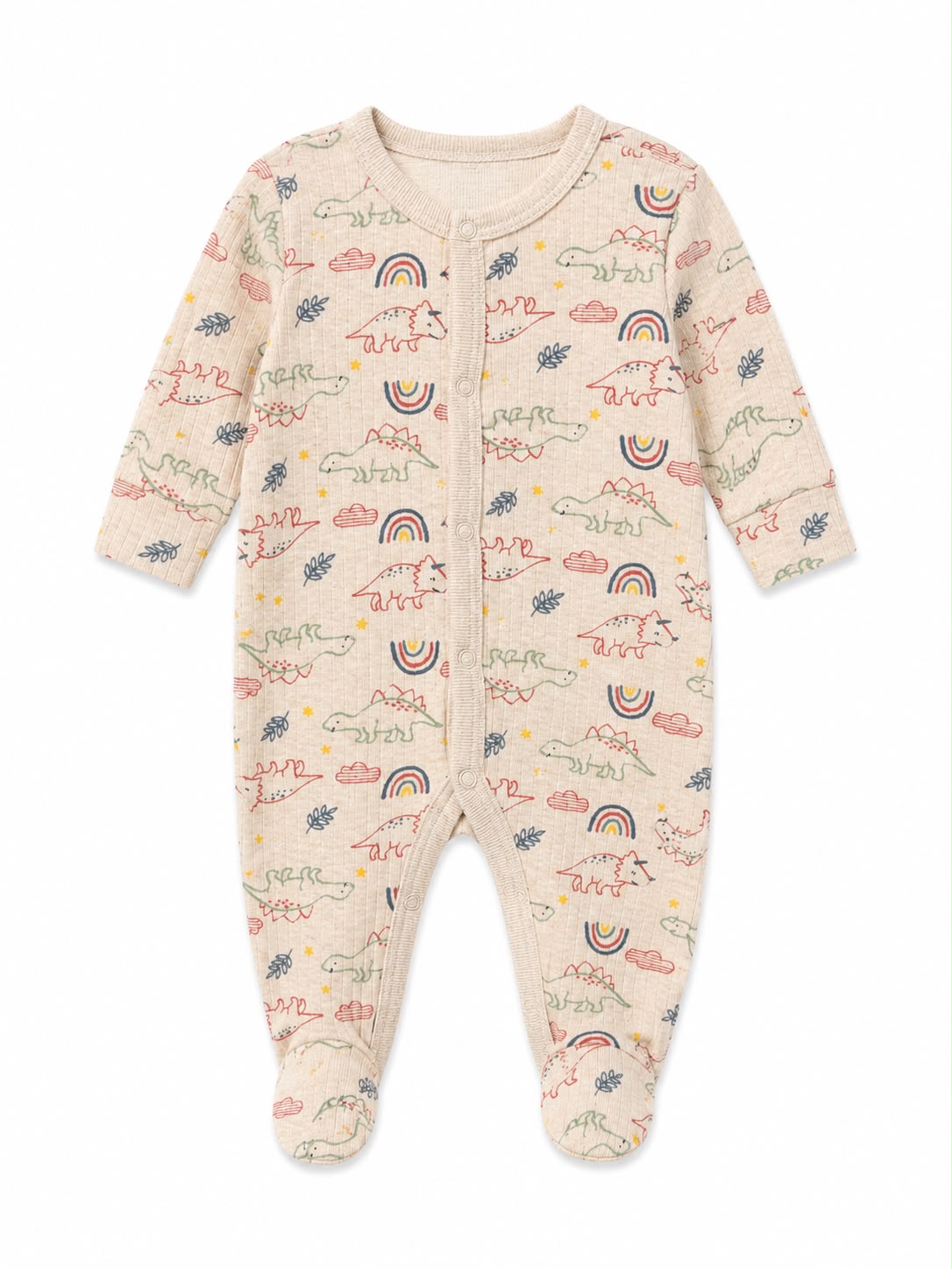 Pijama broches dino beige Little and loved