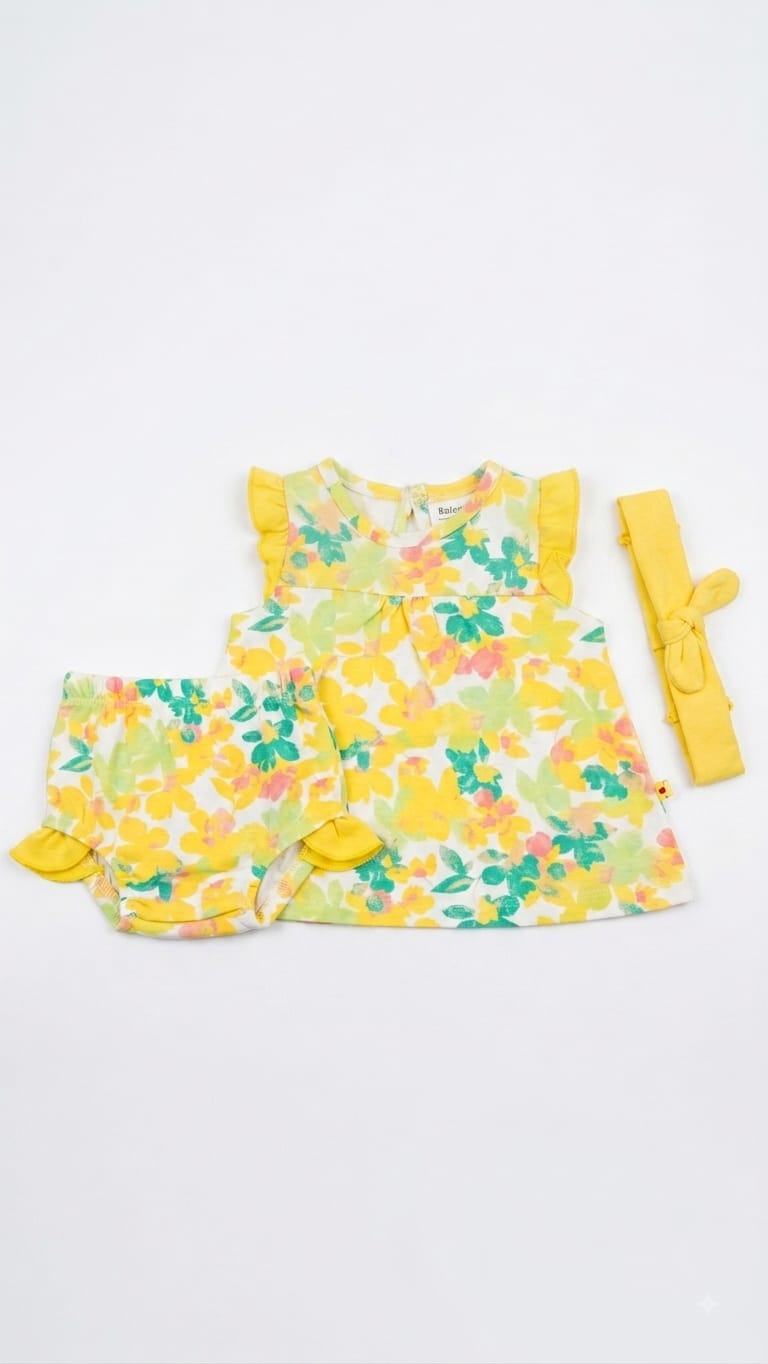 Set de 3 piezas floreado Kobytin