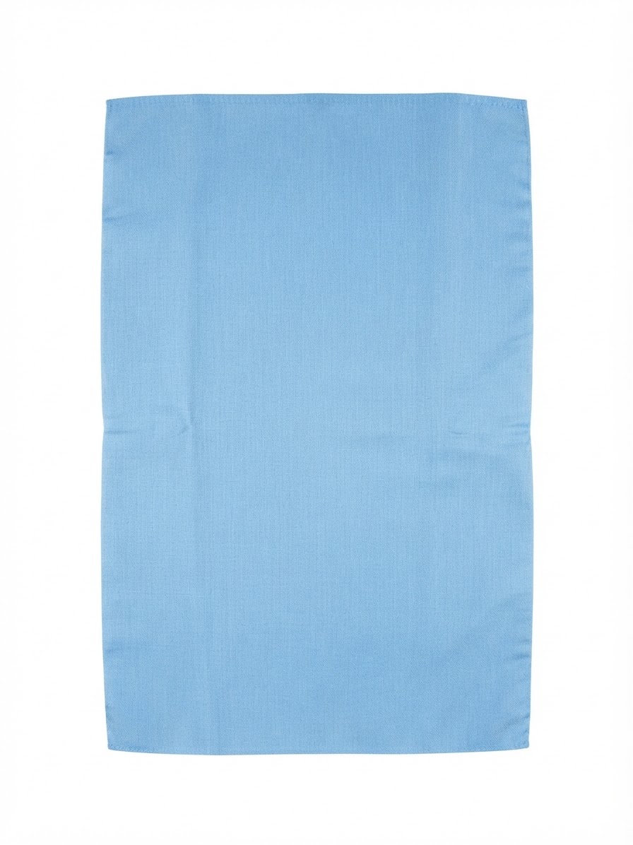 Funda celeste  para almohada pequeña