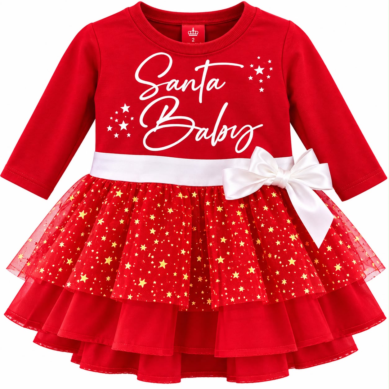 Vestido navideño rojo bebé Miró Christmas