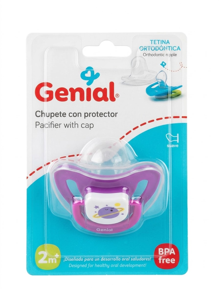 Chupeta con protector Genial 2m+