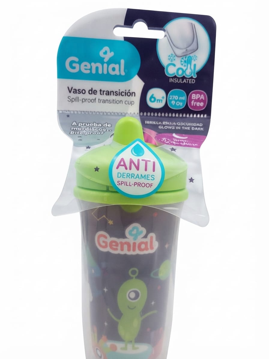 Vaso de transición antiderrames espacio Genial