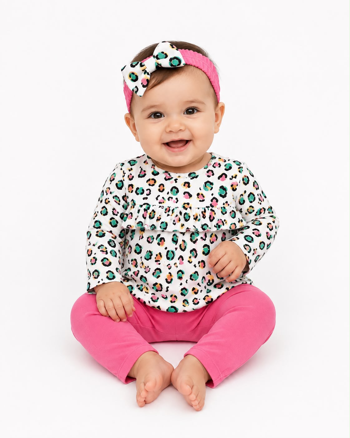 Set de 3 piezas animal print multicolor Kids land