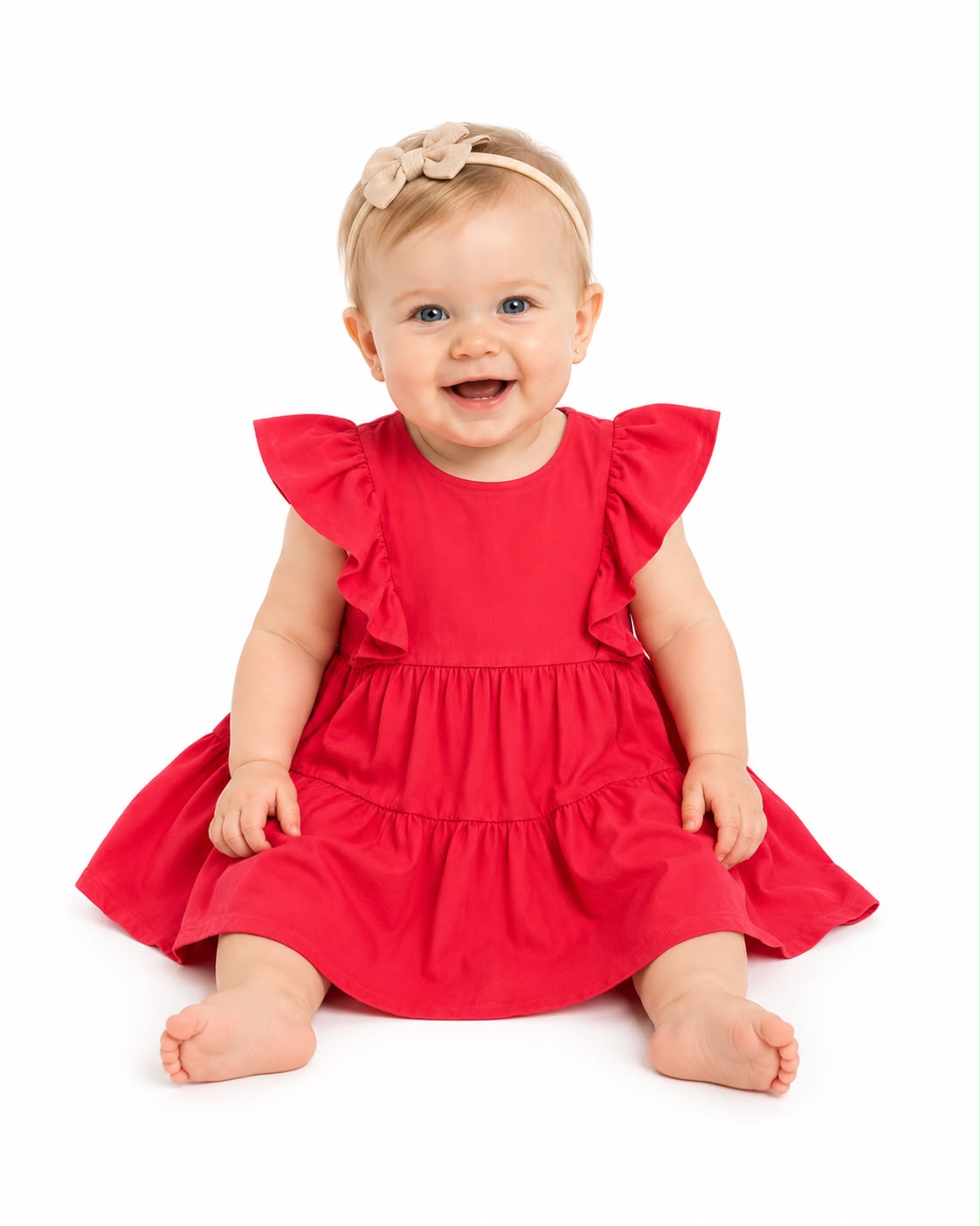 Vestido rojo vuelos Infanti