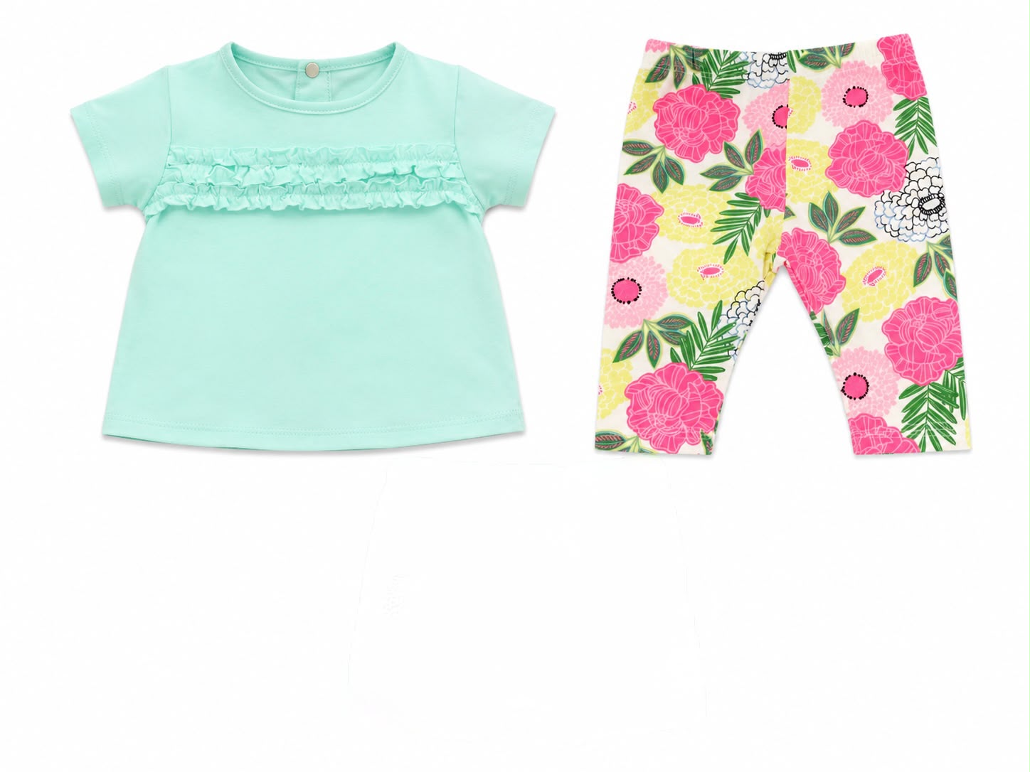 Conjunto celeste de flores Kids land
