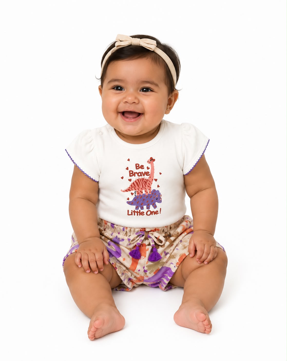 Conjunto con short valiente para bebé Up baby
