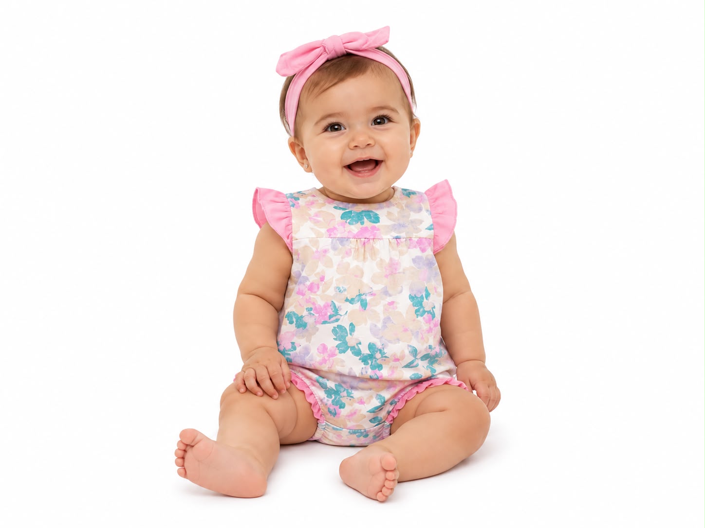 Set de 3 piezas con short de flores Kobytin