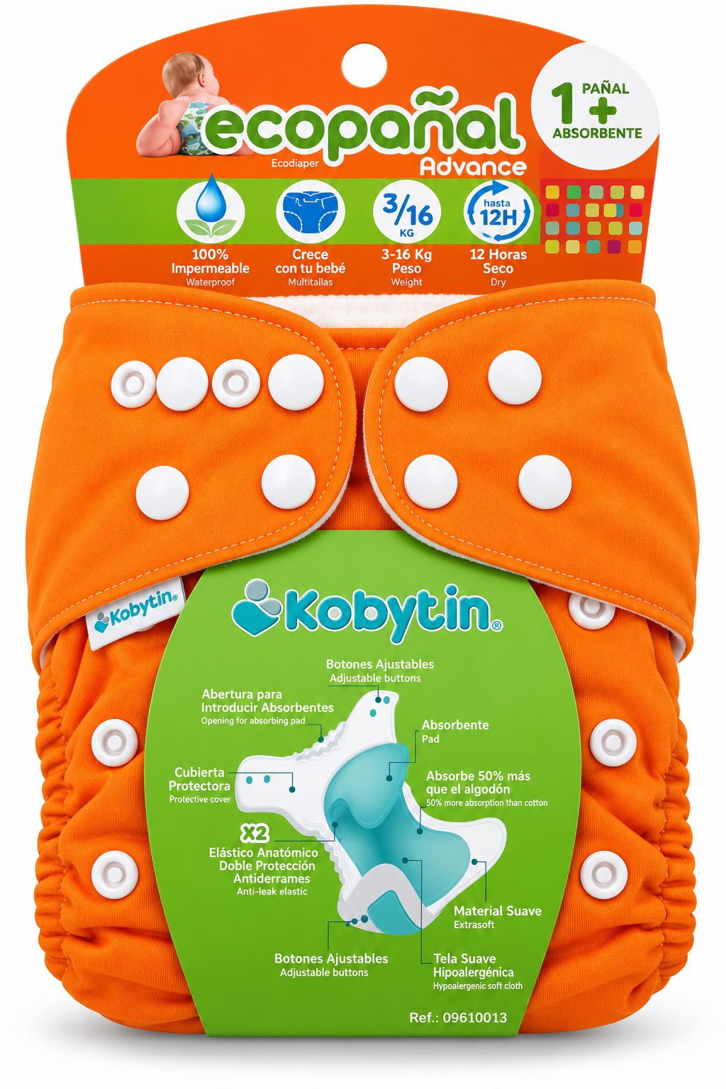Ecopañal advance anaranjado Kobytin