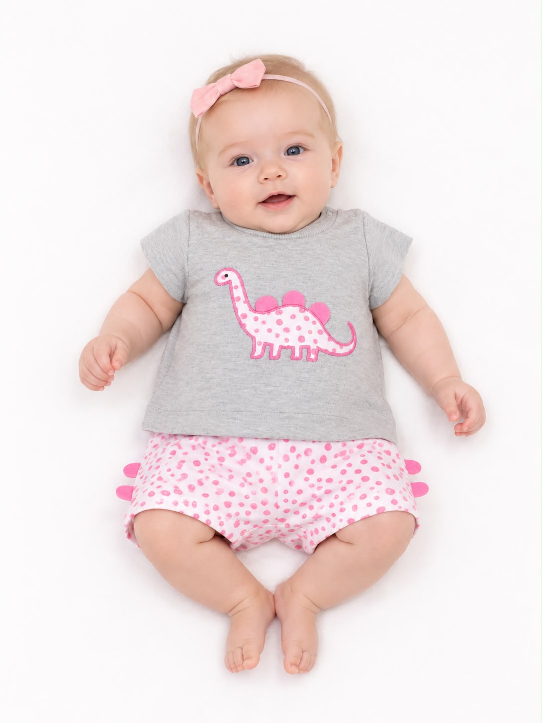 Conjunto dinos rosado Kids land