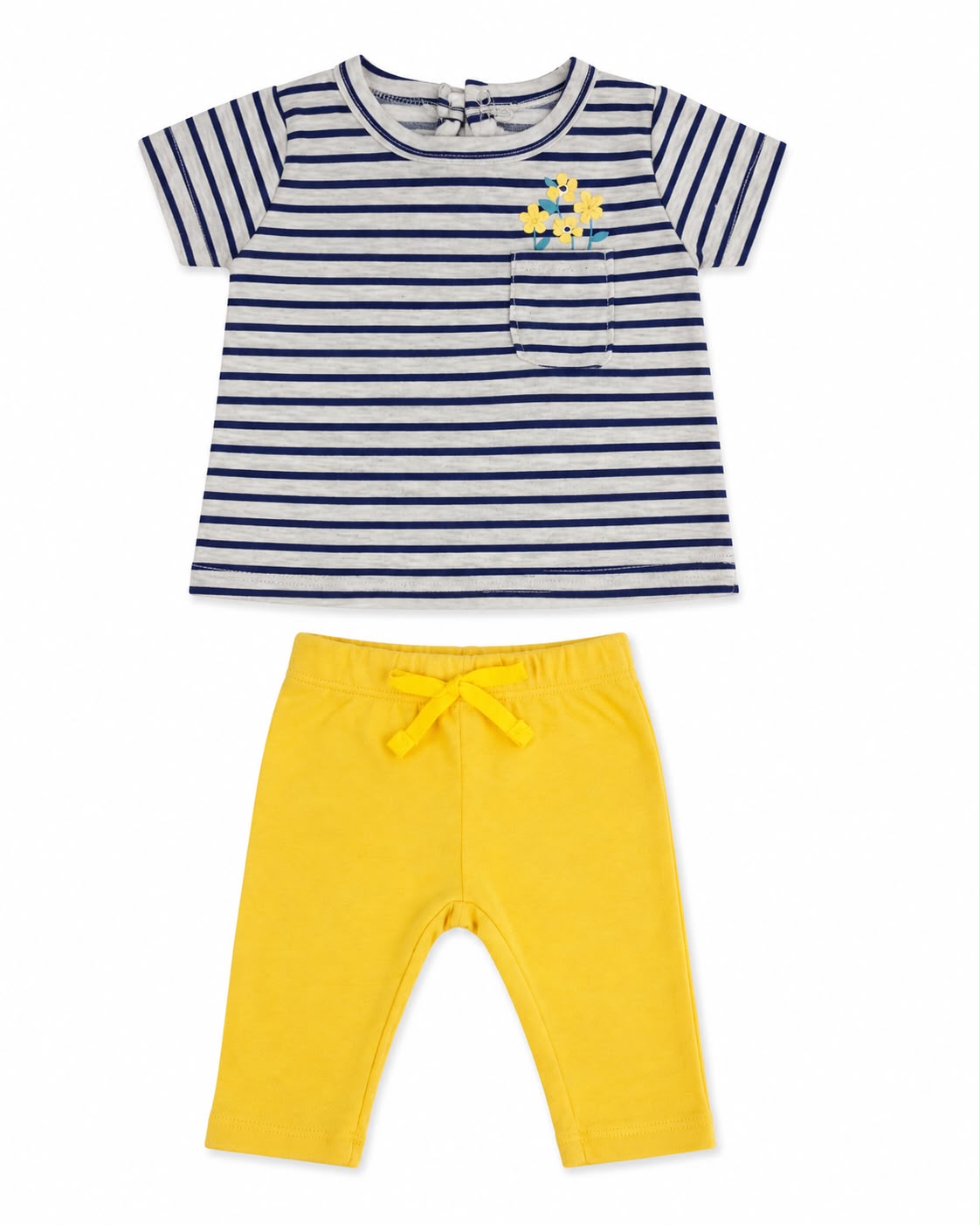Conjunto amarillo rayas Kids land