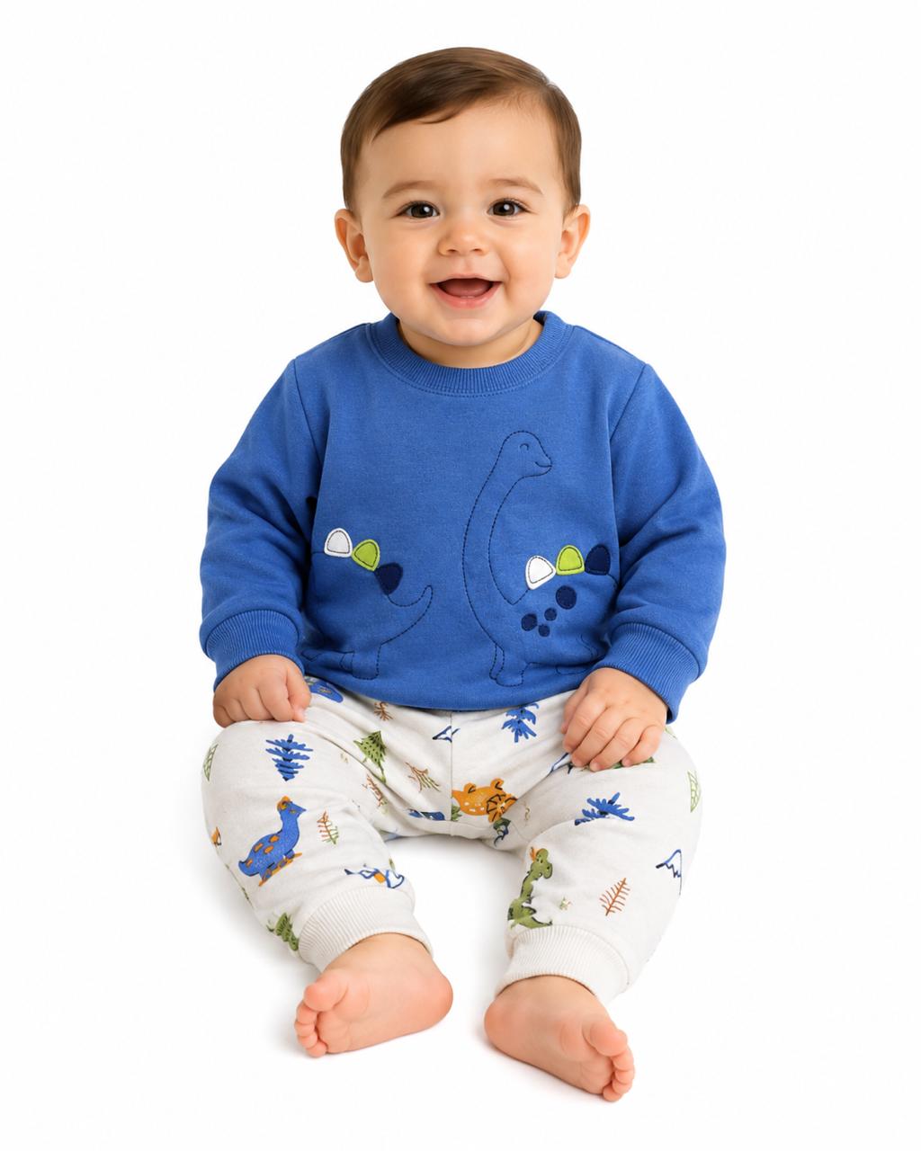 Conjunto dinosaurios azul
