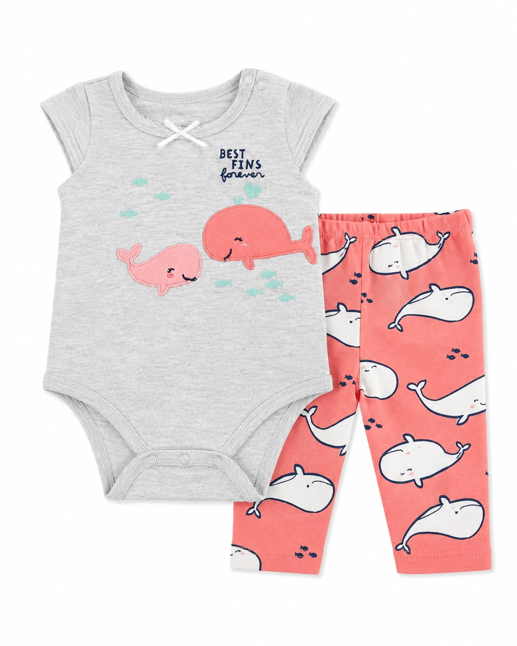 Conjunto ballenas coral Kids land