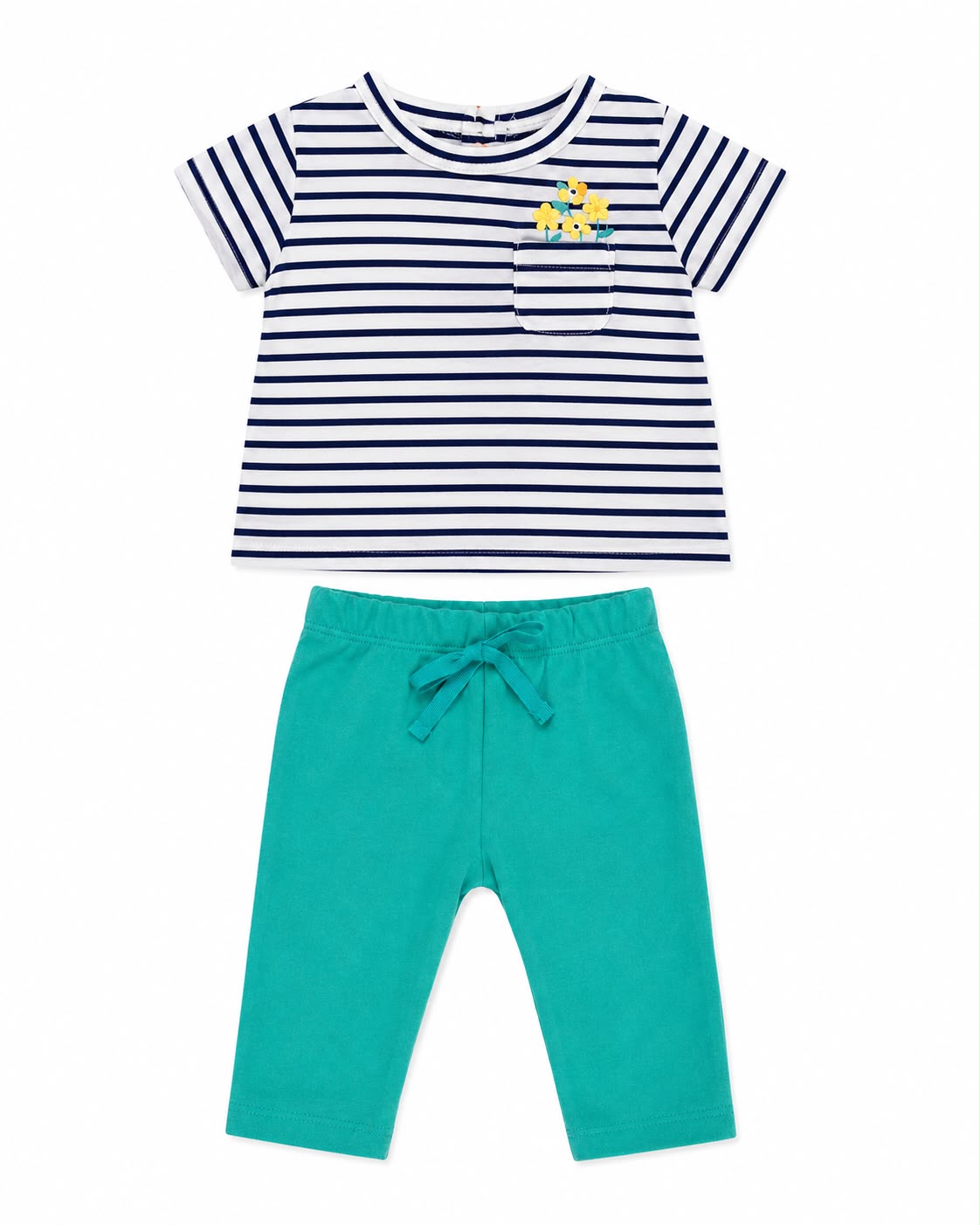 Conjunto menta rayas Kids land