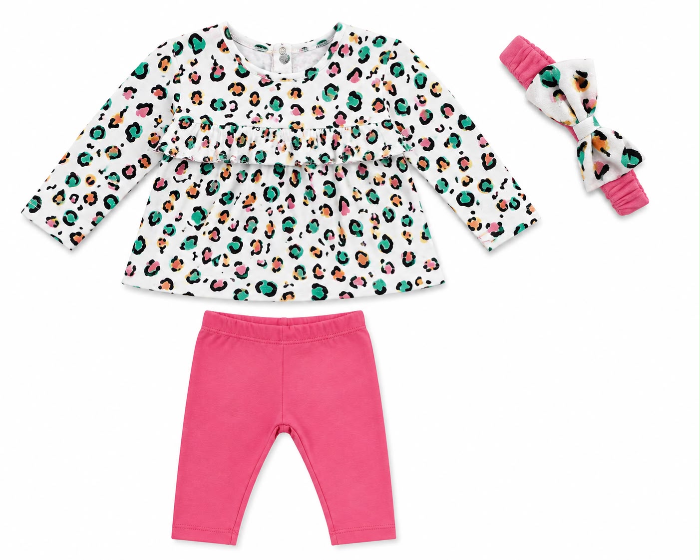 Set de 3 piezas animal print multicolor Kids land