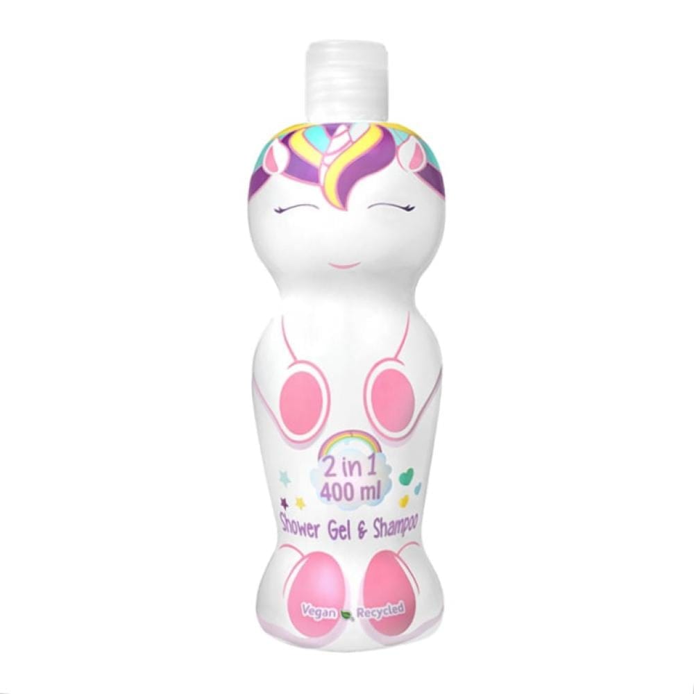 Estuche de regalo con esponja , gel de baño y Champú Unicornio  Air -val 400 ml