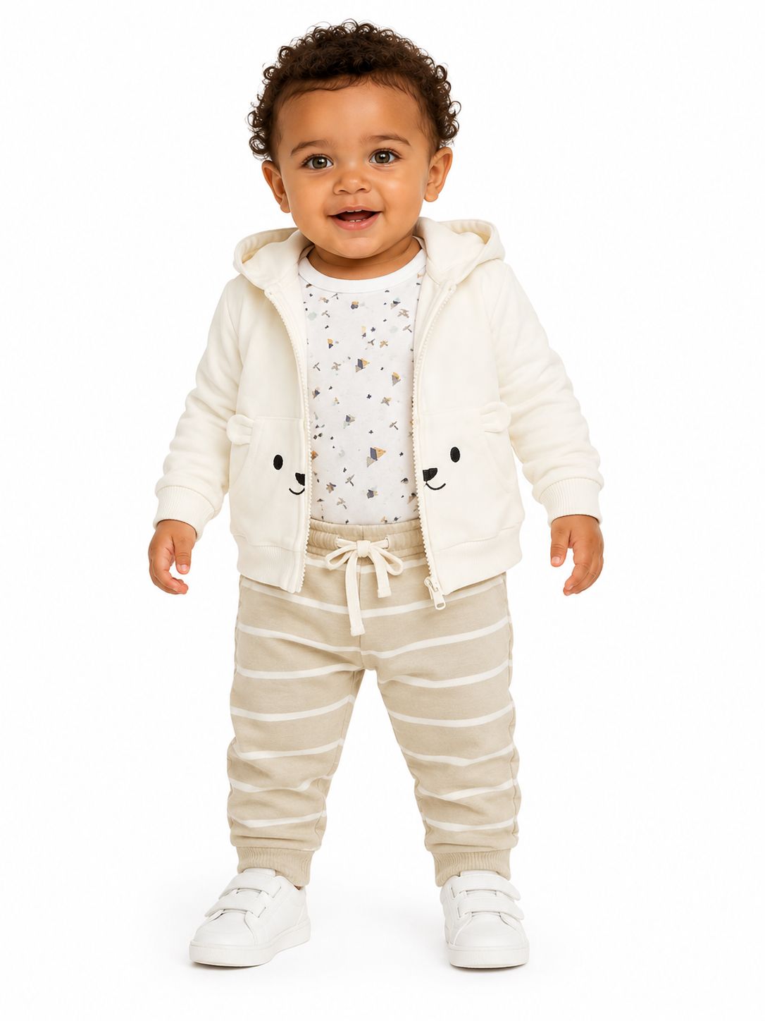 Conjunto 3 piezas beige