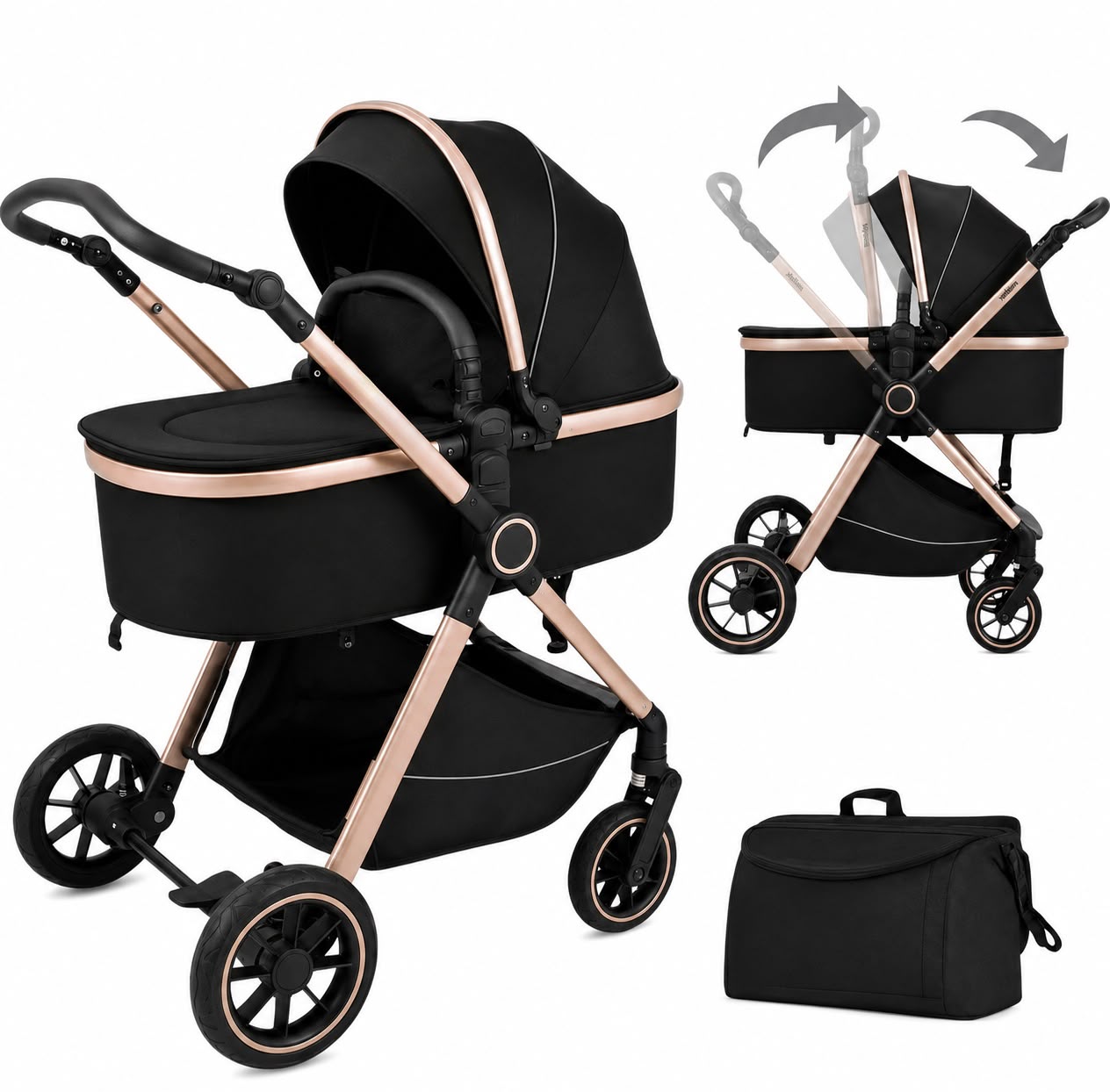 Coche oro rosa Kidilio H5