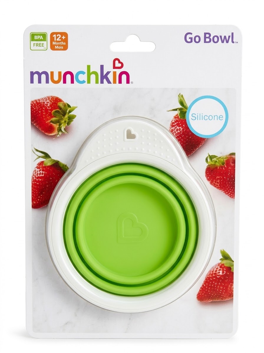 Tazón plegable verde agua  Munchkin