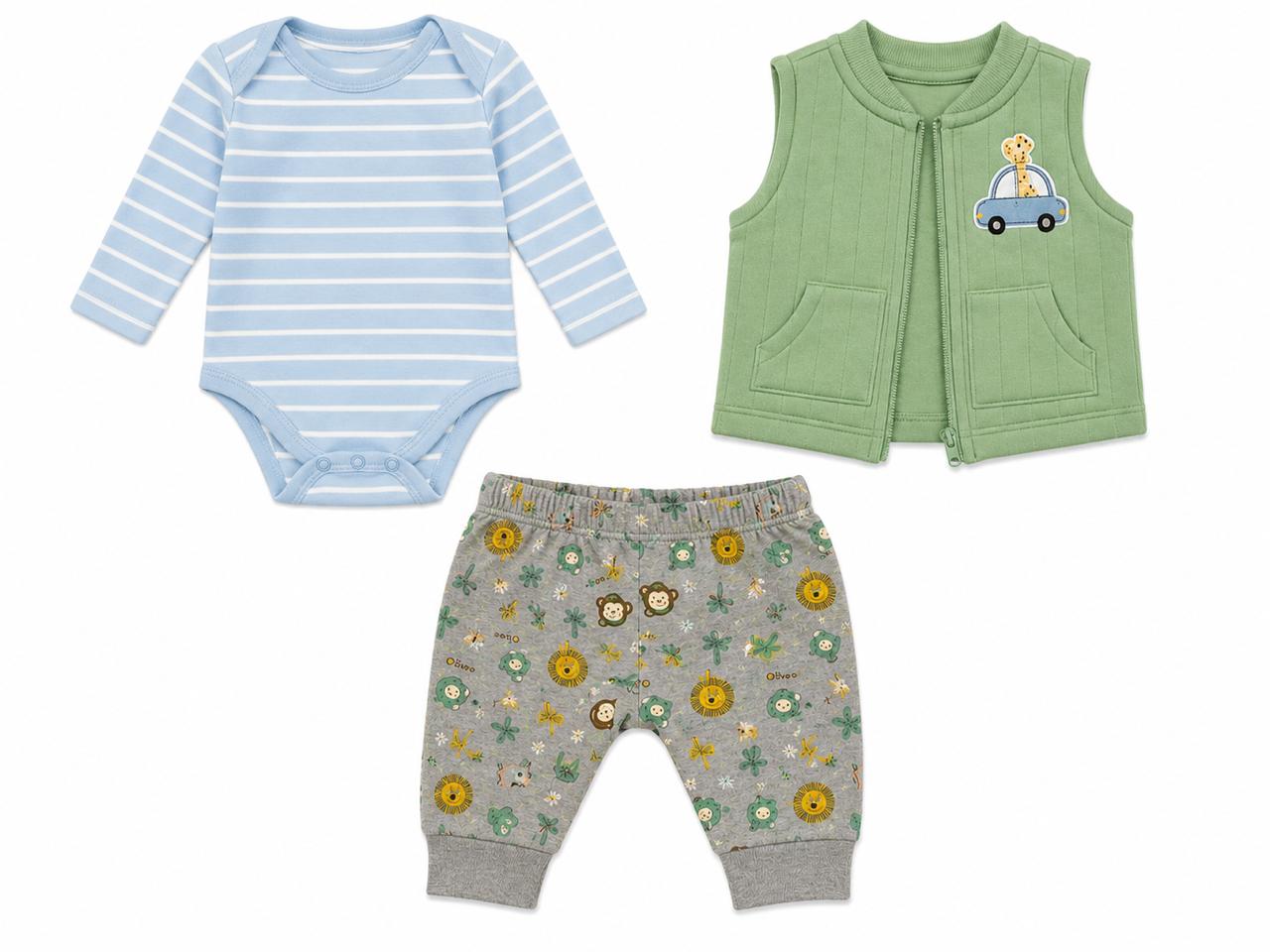 Set de 3 piezas para bebé jirafa y animalitos de la (Bon Blues)